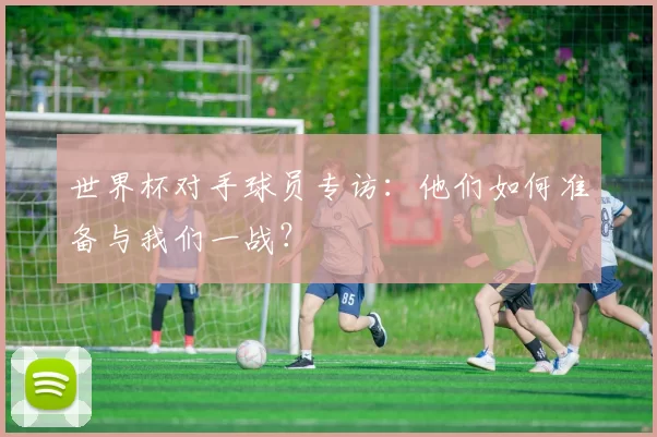 世界杯对手球员专访:他们如何准备与我们一战?