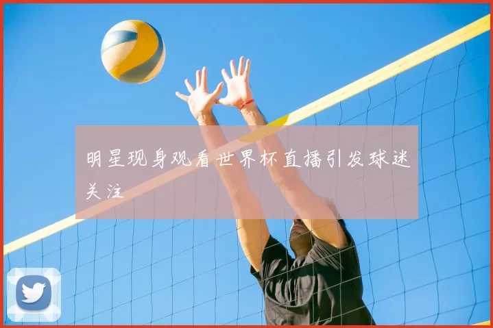 明星现身观看世界杯直播引发球迷关注